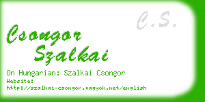 csongor szalkai business card